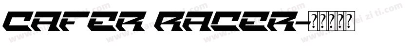 Cafer Racer字体转换